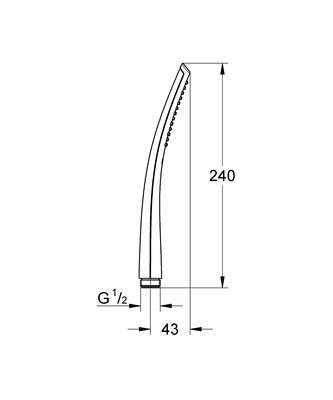 Grohe Veris Stick El Duşu 1 Akışlı - 27184000 - 2