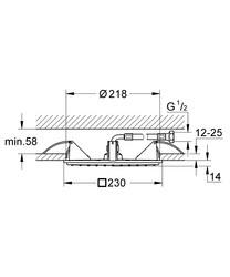 Grohe Rainshower Allure 230 Tavandan Tepe Duşu 1 Akışlı - 27863000 - 2