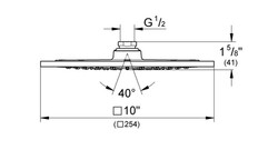 Grohe Rainshower F-Series 10 Tepe Duşu 1 Akışlı - 27285000 - 3