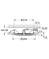 Grohe Rainshower F-Series 10 Tepe Duşu 1 Akışlı - 27467000 - 3