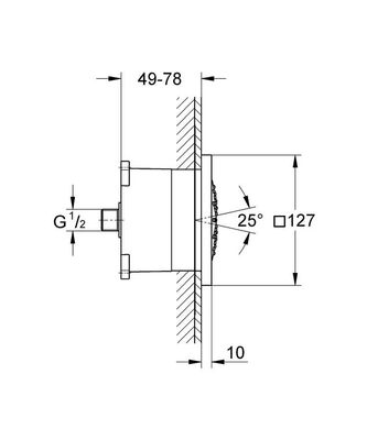 Grohe Rainshower F-Series Yan Duş - 27251000 - 2