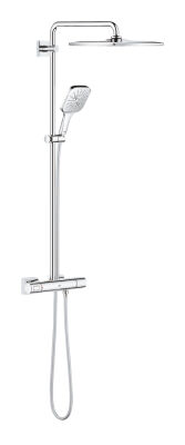 Grohe Rainshower SmartActive 310 Duvara monte termostatik bataryalı duş sistemi - 26649000 - 1