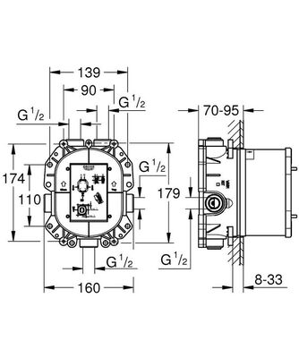 Grohe Rapido T Ankastre İç Gövde - 35500000 - 2