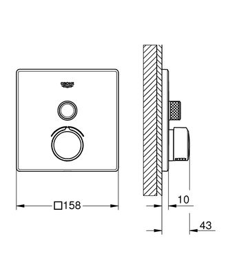 Grohe SmartControl Termostatik Ankastre Duş Bataryası - 29147000 - 2