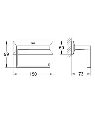 Grohe Allure Brilliant Tuvalet Kağıtlığı - 40499000 - 2