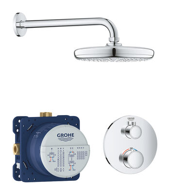 Grohe Grohtherm Duş seti, tempesta 210 tepe duşu ile - 34726000 - 1