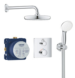 Grohe Grohtherm Duş seti, tempesta 210 tepe duşu ile - 34729000 - 1