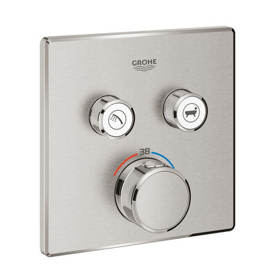 Grohe Grohtherm SmartControl Çift valfli akış kontrollü, ankastre termostatik duş bataryası - 29124DC0 - 1