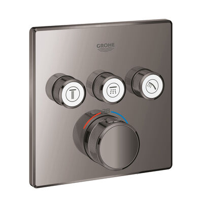 Grohe Grohtherm SmartControl Üç valfli akış kontrollü, ankastre termostatik duş bataryası - 29126A00 - 1