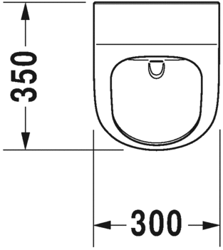 Duravit ME by Starck Rimless Pisuvar - 2809300000 - 2