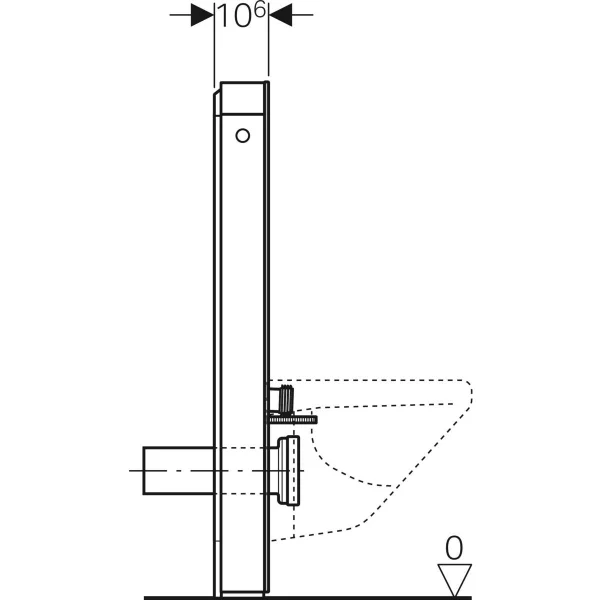 Geberit Monolith Rezervuar ,101 cm , Siyah Cam - 131.021.SJ.6 - 4