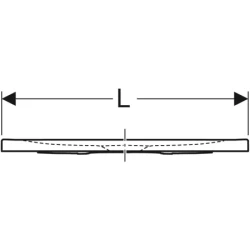 Geberit Nemea, 140 x 80 cm - 4