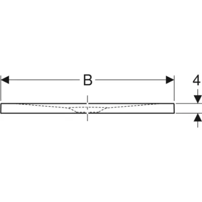 Geberit Olona, 100 x 90 cm - 3