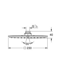 Grohe Rainshower Allure Tepe Duşu 1 Akışlı - 27479000 - 2