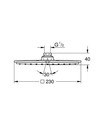 Grohe Rainshower Allure Tepe Duşu 1 Akışlı - 27479000 - 2