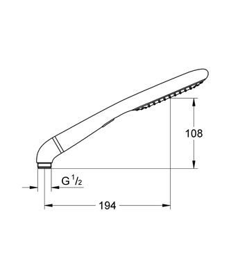 Grohe Rainshower Eco 2 Akışlı El Duşu - 27274000 - 2