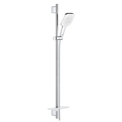 Grohe RainShower SmartActive 130 Cube 3 Akışlı Ay Beyazı Sürgülü Duş Seti - 26587LS0 - 1