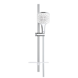 Grohe RainShower SmartActive 130 Cube 3 Akışlı Ay Beyazı Sürgülü Duş Seti - 26584LS0 - 2