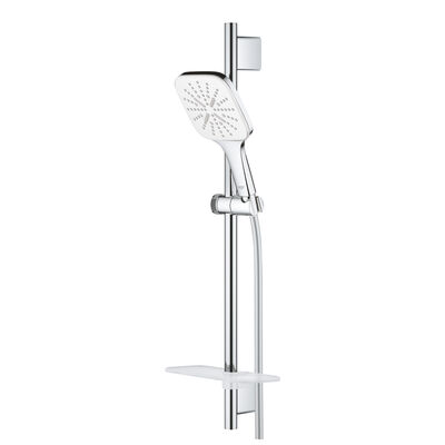 Grohe RainShower SmartActive 130 Cube 3 Akışlı Ay Beyazı Sürgülü Duş Seti - 26584LS0 - 3