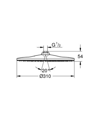 Grohe Rainshower Tepe Duşu - 26562000 - 2