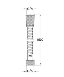 Grohe Relexaflex Metal Hortum - 28143000 - 2