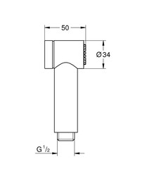 Grohe Sena Taharet Spreyi El Duşu 1 Akışlı - 26328000 - 2