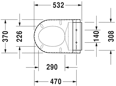 Duravit SensoWash Starck C Klozet Kapağı - 610001002000300 - 2