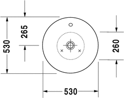 Duravit Starck 1 Çanak Lavabo - 0408530000 - 2