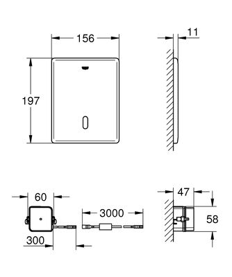 Grohe Tectron Skate Fotoselli Kumanda Paneli - 38698SD1 - 2