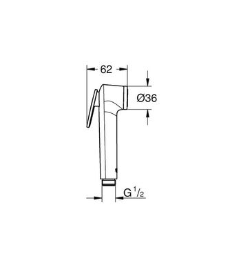 Grohe Tempesta-F Taharet Spreyi El Duşu 1 Akışlı - 27512001 - 2