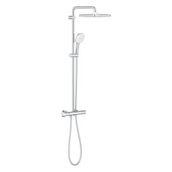 Grohe Tempesta System 250 Cube Duvara monte termostatik bataryalı duş sistemi - 26689001 - 1