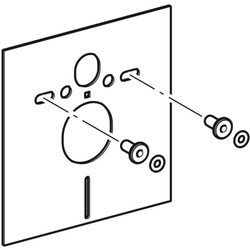 Geberit Asma klozet için Geberit ses izolasyon seti - 156.050.00.1 - 2